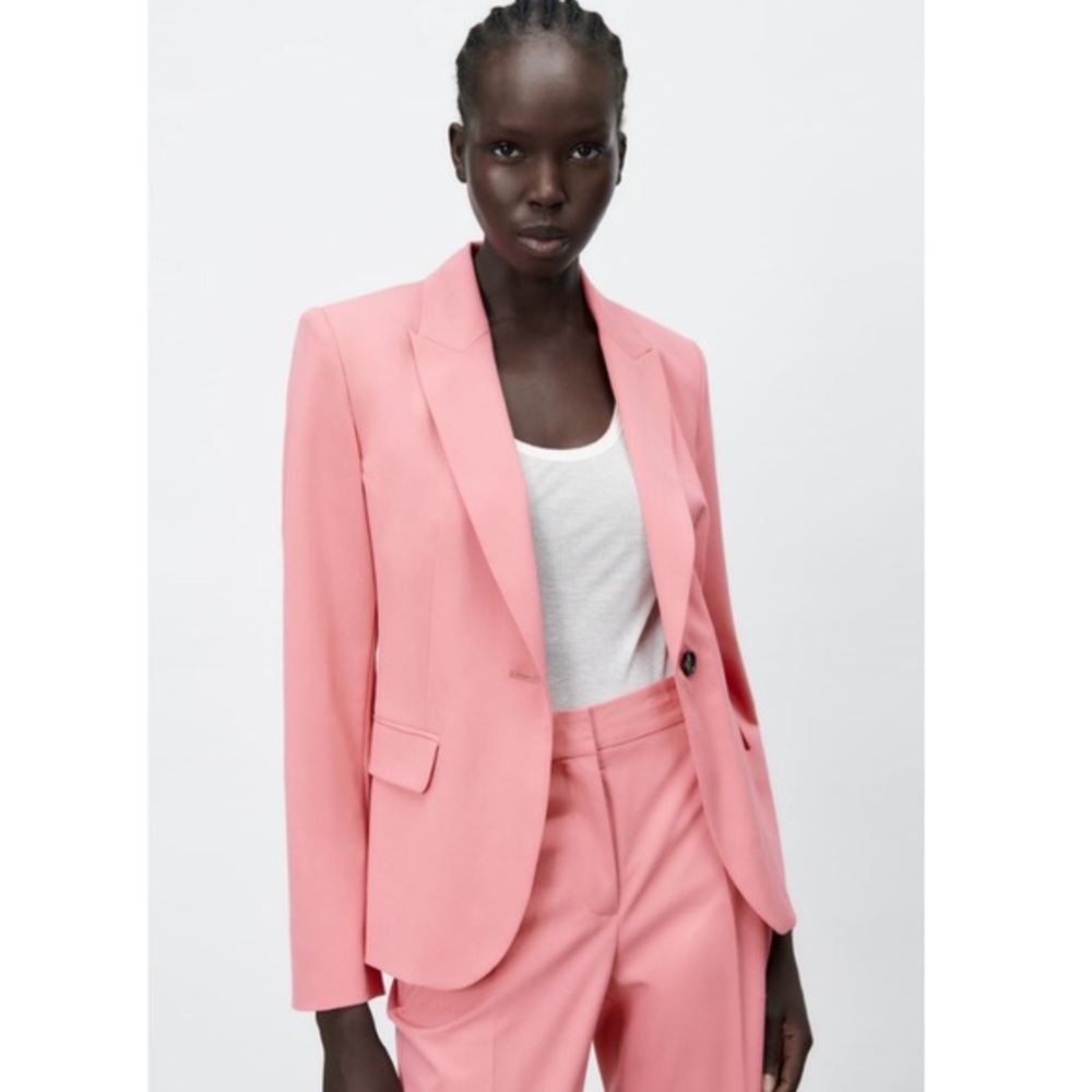 New Zara | Light Pink Blazer - Picture 6 of 16